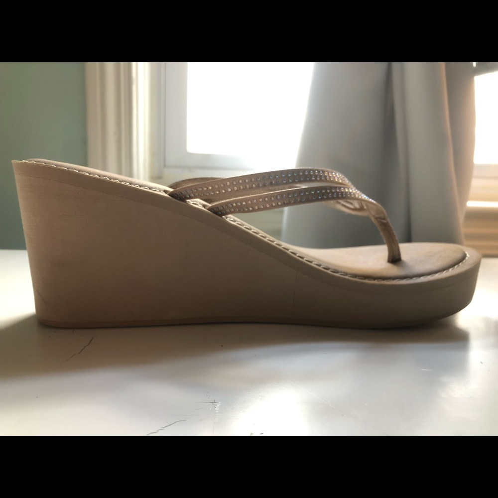 Aldo Gold jeweled Sandals.